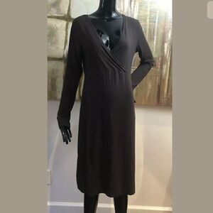 Noppies Maternity Long Sleeve V Neck Dress Large